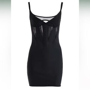 Mugler H&M Corset-Style Mini Dress